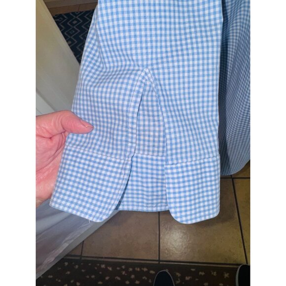 Lauren Ralph Lauren Blue Boxy Button Down Shirt - Picture 10 of 12